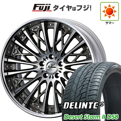 【新品】40系アルファード/ヴェルファイア用 夏タイヤ ホイール4本セット 255/30R22 デリンテ デザートストームII DS8(限定) WEDS ウェッズ クレンツェ シュリット 8.5J 22インチ(送料無料)|フジ スペシャルセレクション