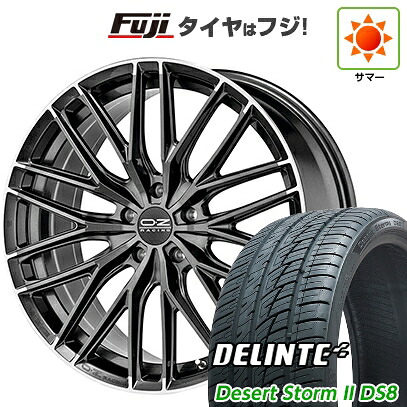 【新品国産車用5穴114.3】 夏タイヤ ホイール4本セット 225/35R20 デリンテ デザートストームII DS8(限定) OZ グランツーリズモ HLT 8.5J 20インチ(送料無料)
