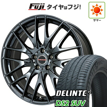 【新品国産車用5穴114.3】 夏タイヤ ホイール4本セット 255/45R20 デリンテ DS2 SUV(限定) ビッグウエイ レイシーン プラバ9M(BMC) 8.5J 20インチ(送料無料)