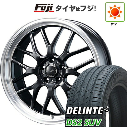 【新品国産車用5穴114.3】 夏タイヤ ホイール4本セット 225/60R18 デリンテ DS2 SUV(限定) ブレスト ユーロスポーツ タイプ805 セミグロスブラック 7J 18インチ(送料無料)