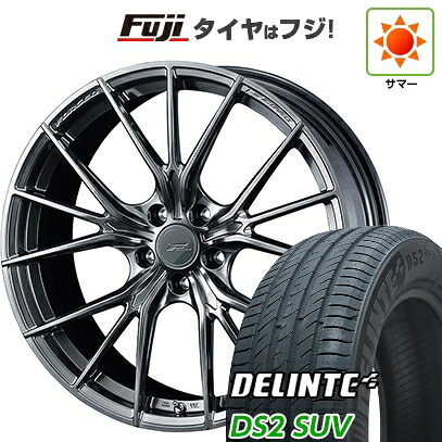 【新品国産車用5穴114.3】 夏タイヤ ホイール4本セット 225/55R18 デリンテ DS2 SUV(限定) WEDS ウェッズ F-ZERO FZ-1 7.5J 18インチ(送料無料)