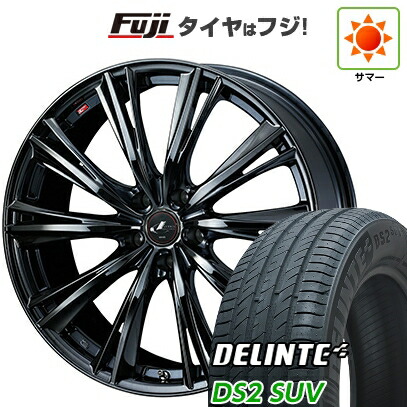 【新品国産車用5穴114.3】 夏タイヤ ホイール4本セット 225/55R18 デリンテ DS2 SUV(限定) WEDS ウェッズ レオニス WX 7J 18インチ(送料無料)