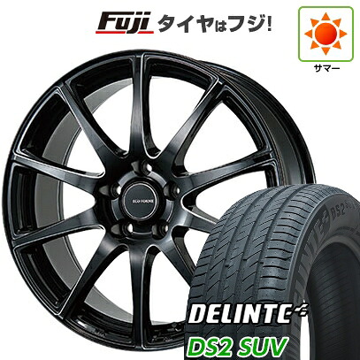 【新品国産車用5穴114.3】 夏タイヤ ホイール4本セット 225/55R18 デリンテ DS2 SUV(限定) ブリヂストン エコフォルム CRS23 7.5J 18インチ(送料無料)