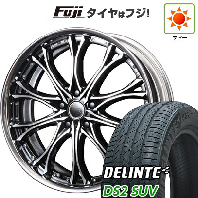 【新品国産車用5穴114.3】 夏タイヤ ホイール4本セット 235/55R20 デリンテ DS2 SUV(限定) エムズスピード JJクロモ フルリバースリム 8.5J 20インチ(送料無料)