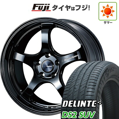【新品国産車用5穴114.3】 夏タイヤ ホイール4本セット 225/60R18 デリンテ DS2 SUV(限定) WEDS ウェッズスポーツ RN-05M 7.5J 18インチ(送料無料)