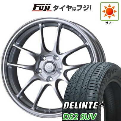 【新品国産車用5穴114.3】 夏タイヤ ホイール4本セット 225/55R18 デリンテ DS2 SUV(限定) ENKEI エンケイ PerformanceLine PF01 8J 18インチ(送料無料)