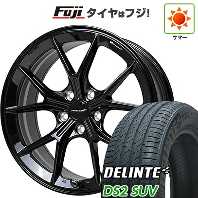 【新品国産車用5穴114.3】 夏タイヤ ホイール4本セット 225/55R18 デリンテ DS2 SUV(限定) ホットスタッフ プローバ ラフィナート スバル車専用 8J 18インチ(送料無料)|フジ スペシャルセレクション