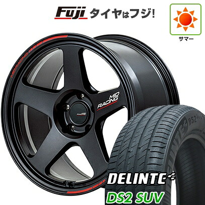 【新品国産車用5穴114.3】 夏タイヤ ホイール4本セット 225/60R18 デリンテ DS2 SUV(限定) MID WHEELS MID RACING TR50 8J 18インチ(送料無料)