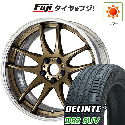 【新品国産車用5穴114.3】 夏タイヤ ホイール4本セット 255/45R20 デリンテ DS2 SUV(限定) WORK ワーク エモーション CR 2P 8.5J 20インチ(送料無料)