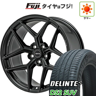 【新品国産車用5穴114.3】 夏タイヤ ホイール4本セット 225/60R18 デリンテ DS2 SUV(限定) OZ SPARCO FF3 8J 18インチ(送料無料)