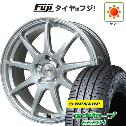 【新品国産車用5穴114.3】 夏タイヤ ホイール4本セット 215/60R17 ダンロップ エナセーブ EC204 レアマイスター LMスポーツ LM-QR ハイパーシルバー 7.5J 17インチ(送料無料) 77,440円