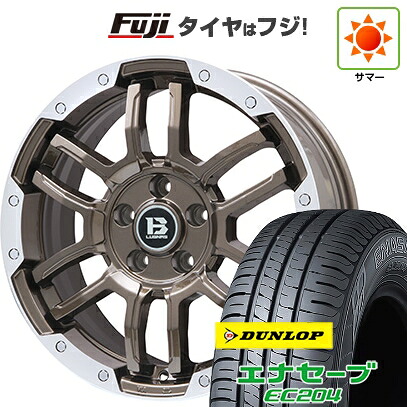 【新品国産車用5穴114.3】 夏タイヤ ホイール4本セット 215/60R17 ダンロップ エナセーブ EC204 ビッグウエイ B-LUGNAS FRD(ブロンズ/リムポリッシュ) 7J 17インチ(送料無料)