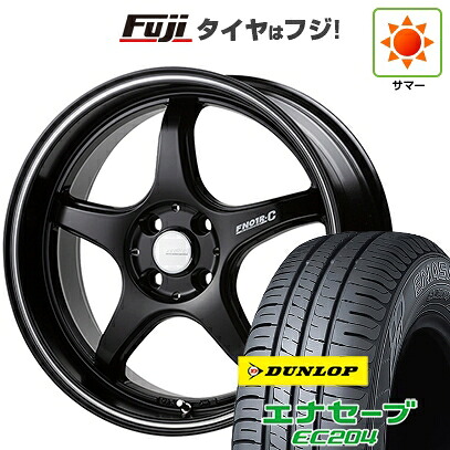 【新品国産車用5穴114.3】 夏タイヤ ホイール4本セット 215/60R17 ダンロップ エナセーブ EC204 ゴジゲン PROレーサー FN01R-C STV 7J 17インチ(送料無料)