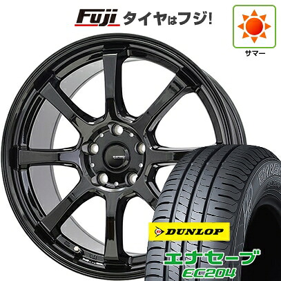 【新品国産車用5穴114.3】 夏タイヤ ホイール4本セット 215/60R17 ダンロップ エナセーブ EC204 ホットスタッフ ジースピード G-08 7J 17インチ(送料無料)