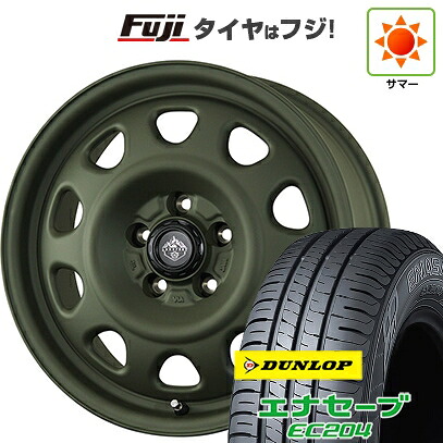 【新品国産車用5穴114.3】 夏タイヤ ホイール4本セット 215/60R17 ダンロップ エナセーブ EC204 トピー ランドフット SWZ 数量限定 7J 17インチ(送料無料)