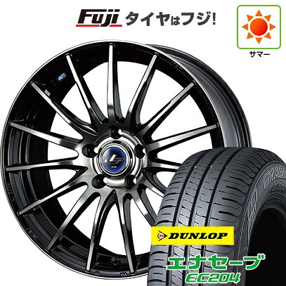 【新品国産車用5穴114.3】 夏タイヤ ホイール4本セット 215/60R17 ダンロップ エナセーブ EC204 WEDS ウェッズ レオニス NAVIA 05 7J 17インチ(送料無料)