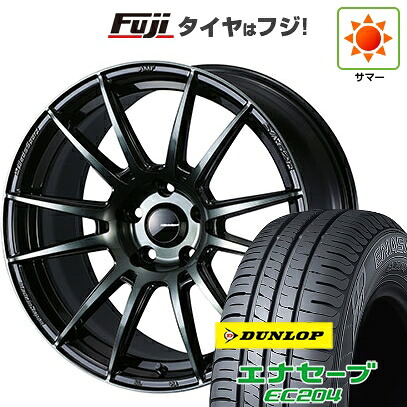 【新品国産車用5穴114.3】 夏タイヤ ホイール4本セット 215/60R17 ダンロップ エナセーブ EC204 WEDS ウェッズスポーツ SA-62R 7J 17インチ(送料無料)