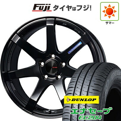 【新品国産車用5穴114.3】 夏タイヤ ホイール4本セット 215/60R17 ダンロップ エナセーブ EC204 ENKEI エンケイ PerformanceLine PF07 フジオリジナルカラー 7J 17インチ(送料無料)