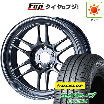 【新品国産車用5穴114.3】 夏タイヤ ホイール4本セット 215/60R17 ダンロップ エナセーブ EC204 ENKEI エンケイ Racing RP-F1 7J 17インチ(送料無料)