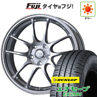 【新品国産車用5穴114.3】 夏タイヤ ホイール4本セット 215/60R17 ダンロップ エナセーブ EC204 ENKEI エンケイ PerformanceLine PF01 7.5J 17インチ(送料無料)