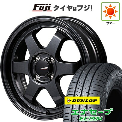 【新品国産車用5穴114.3】 夏タイヤ ホイール4本セット 215/60R17 ダンロップ エナセーブ EC204 MID WHEELS MID RACING R06 7.5J 17インチ(送料無料) 93,445円