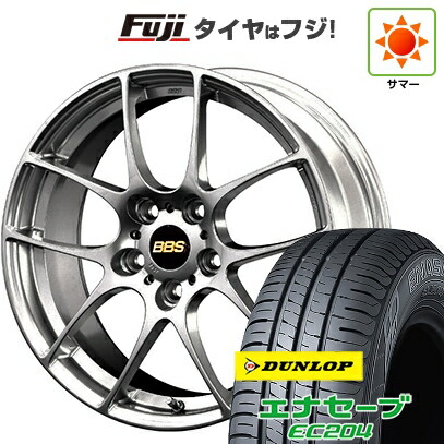 【新品国産車用5穴100】 夏タイヤ ホイール4本セット 215/45R17 ダンロップ エナセーブ EC204 BBS JAPAN RF 7.5J 17インチ(送料無料)