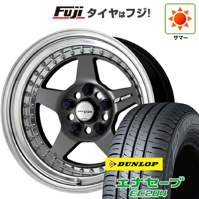 【新品国産車用5穴114.3】 夏タイヤ ホイール4本セット 215/60R16 ダンロップ エナセーブ EC204 WORK ワーク マイスター CR01 6.5J 16インチ(送料無料)