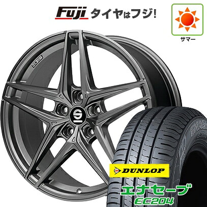 【新品国産車用5穴114.3】 夏タイヤ ホイール4本セット 215/60R17 ダンロップ エナセーブ EC204 OZ SPARCO レコード 7.5J 17インチ(送料無料)