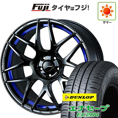【新品国産車用5穴100】 夏タイヤ ホイール4本セット 215/45R17 ダンロップ エナセーブ EC204 WEDS ウェッズスポーツ SA-27R【限定】 7.5J 17インチ(送料無料)