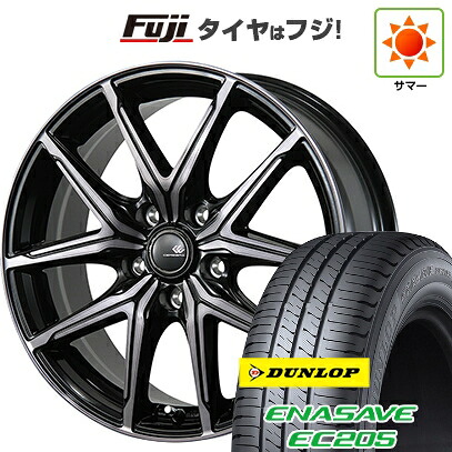 【新品国産車用5穴114.3】 夏タイヤ ホイール4本セット 195/65R15 ダンロップ エナセーブ EC205 トピー セレブロ FT05 6J 15インチ(送料無料)|フジ スペシャルセレクション