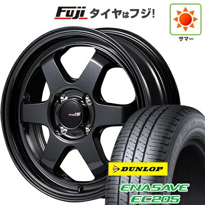 【新品国産車用5穴100】 夏タイヤ ホイール4本セット 215/45R17 ダンロップ エナセーブ EC205 MID WHEELS MID RACING R06 7.5J 17インチ(送料無料)