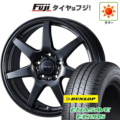 【新品国産車用5穴100】 夏タイヤ ホイール4本セット 205/55R16 ダンロップ エナセーブ EC205 WEDS ウェッズ ヴェルバ ワンダー 6.5J 16インチ(送料無料)
