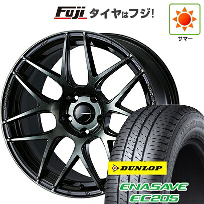 【新品国産車用5穴100】 夏タイヤ ホイール4本セット 205/50R17 ダンロップ エナセーブ EC205 WEDS ウェッズスポーツ SA-27R 7J 17インチ(送料無料) 106,095円