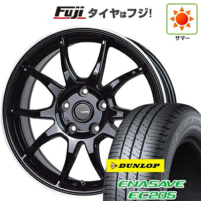 【新品国産車用5穴100】 夏タイヤ ホイール4本セット 205/50R17 ダンロップ エナセーブ EC205 ホットスタッフ ジースピード P-06【限定】 7J 17インチ(送料無料)