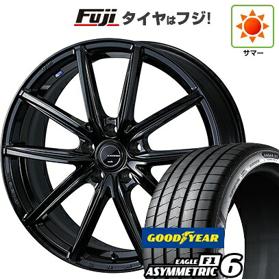 【新品】60系プリウス 夏タイヤ ホイール4本セット 195/50R19 グッドイヤー イーグル エフワン アシメトリックシックス(限定) WEDS ウェッズ レオニス NAVIA 08 トヨタ・レクサス車専用 6.5J 19インチ(送料無料)