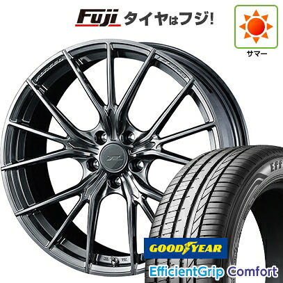 【新品国産車用5穴114.3】 夏タイヤ ホイール4本セット 215/45R18 グッドイヤー エフィシェントグリップ コンフォート(限定) WEDS ウェッズ F-ZERO FZ-1 7.5J 18インチ(送料無料)