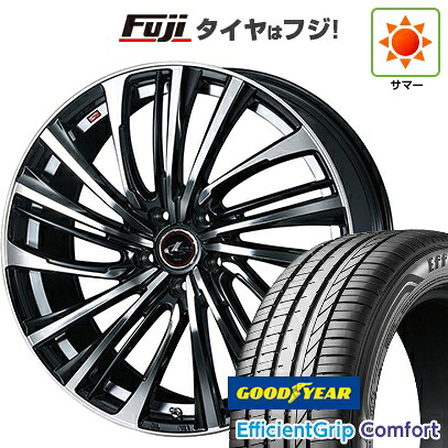 【新品国産車用5穴114.3】 夏タイヤ ホイール4本セット 215/45R18 グッドイヤー エフィシェントグリップ コンフォート(限定) WEDS ウェッズ レオニス FS 7J 18インチ(送料無料)｜フジ スペシャルセレクション