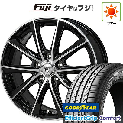 【新品国産車用5穴114.3】 夏タイヤ ホイール4本セット 215/45R18 グッドイヤー エフィシェントグリップ コンフォート(限定) モンツァ JPスタイル MJ01 7.5J 18インチ(送料無料)