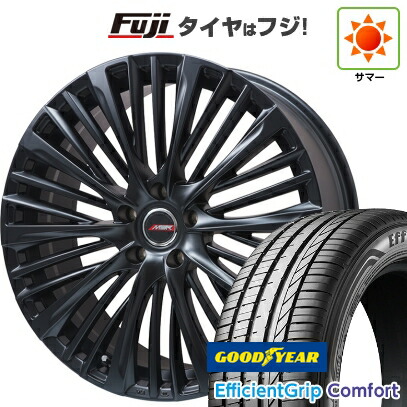 【新品国産車用5穴114.3】 夏タイヤ ホイール4本セット 215/45R18 グッドイヤー エフィシェントグリップ コンフォート(限定) プレミックス MER-X 7J 18インチ(送料無料)|フジ スペシャルセレクション