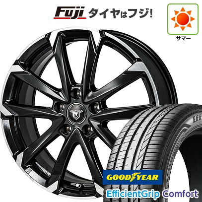 【新品国産車用5穴114.3】 夏タイヤ ホイール4本セット 215/45R18 グッドイヤー エフィシェントグリップ コンフォート(限定) モンツァ JPスタイル MJ-V 7.5J 18インチ(送料無料)｜フジ スペシャルセレクション