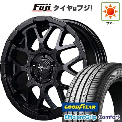 【新品国産車用5穴114.3】 夏タイヤ ホイール4本セット 215/45R18 グッドイヤー エフィシェントグリップ コンフォート(限定) MID WHEELS NITRO POWER M28 バレットS 7J 18インチ(送料無料)|フジ スペシャルセレクション