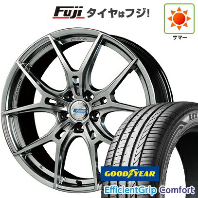 【新品国産車用5穴114.3】 夏タイヤ ホイール4本セット 215/45R18 グッドイヤー エフィシェントグリップ コンフォート(限定) RAYS レイズ グラムライツ 57FXZ LIMITED EDITION 7.5J 18インチ(送料無料)