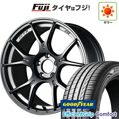 【新品国産車用5穴114.3】 夏タイヤ ホイール4本セット 215/45R18 グッドイヤー エフィシェントグリップ コンフォート(限定) SSR GT GTX02 7.5J 18インチ(送料無料)｜フジ スペシャルセレクション