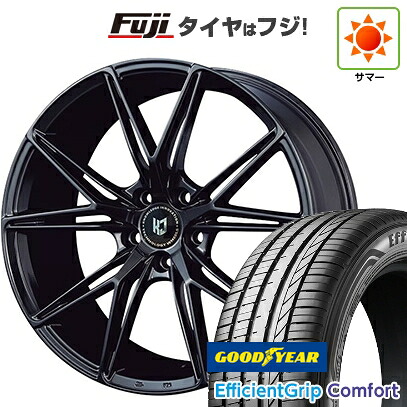【新品国産車用5穴114.3】 夏タイヤ ホイール4本セット 215/45R18 グッドイヤー エフィシェントグリップ コンフォート(限定) コーセイ レヴゲイン VW55S 8J 18インチ(送料無料)｜フジ スペシャルセレクション