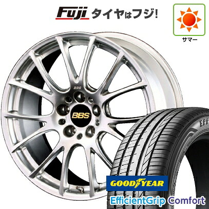 【新品国産車用5穴114.3】 夏タイヤ ホイール4本セット 215/45R18 グッドイヤー エフィシェントグリップ コンフォート(限定) BBS JAPAN RE-V 7.5J 18インチ(送料無料)|フジ スペシャルセレクション