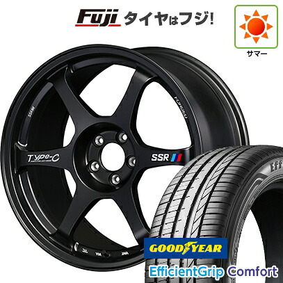 【新品国産車用5穴114.3】 夏タイヤ ホイール4本セット 215/45R18 グッドイヤー エフィシェントグリップ コンフォート(限定) SSR Type-c FORGED 7.5J 18インチ(送料無料)｜フジ スペシャルセレクション
