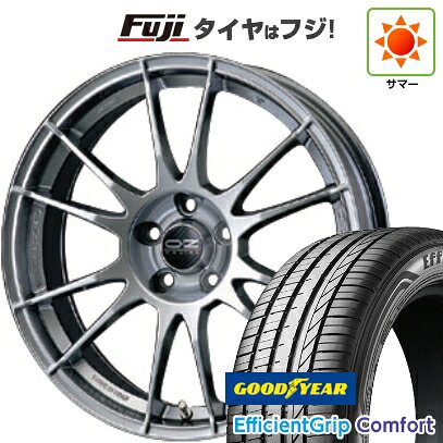 【新品国産車用5穴114.3】 夏タイヤ ホイール4本セット 215/45R18 グッドイヤー エフィシェントグリップ コンフォート(限定) OZ ウルトラレッジェーラ 8J 18インチ(送料無料)