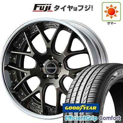 【新品国産車用5穴114.3】 夏タイヤ ホイール4本セット 215/45R18 グッドイヤー エフィシェントグリップ コンフォート(限定) WEDS ウェッズ マーベリック 1307M 7.5J 18インチ(送料無料)