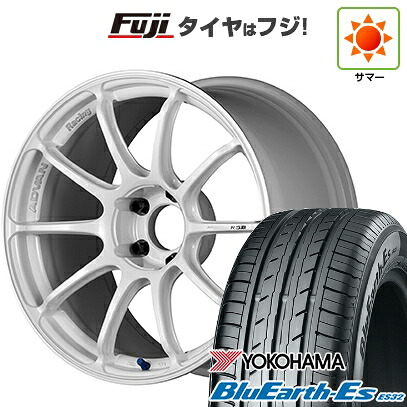 【新品国産車用5穴100】 夏タイヤ ホイール4本セット 225/55R18 ヨコハマ ブルーアース ES32 ヨコハマ アドバンレーシング RSIII 8J 18インチ(送料無料)