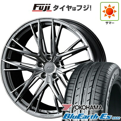 【新品国産車用5穴114.3】 夏タイヤ ホイール4本セット 215/45R18 ヨコハマ ブルーアース ES32 WEDS ウェッズ F-ZERO FZ-5 8J 18インチ(送料無料)